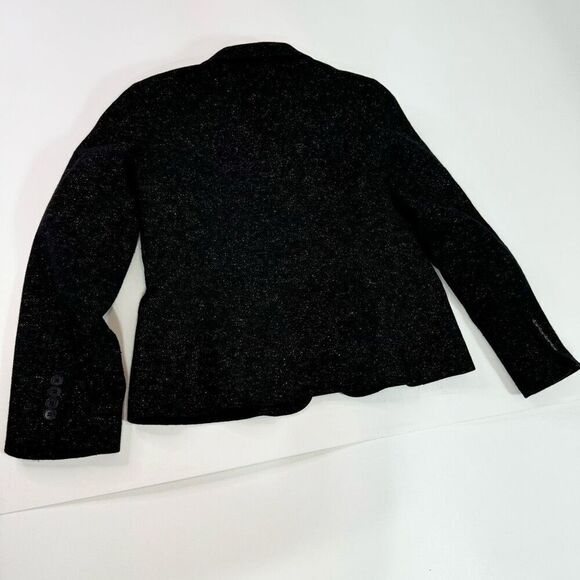 Talbots Jacket Womens 12 Black Stardust Pattern Long-Sleeve Notch Lapel Blazer F - Picture 8 of 9